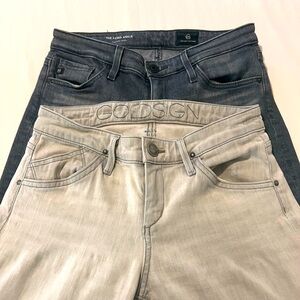 2 for 1 Designer Skinny Jean Bundle • Adriano Goldschmied & Goldsign Jeans